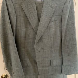 Beautiful light grey plaid suit